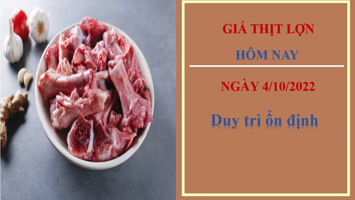 Giá thịt lợn hôm nay 4/10/2022: Thị trường tiếp tục duy trì mức ổn định