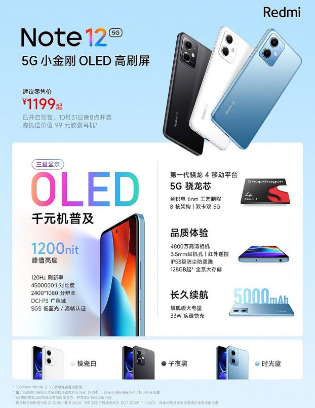Xiaomi Redmi Note 12 5G sở hữu cấu hình mạnh mẽ và tiên tiến