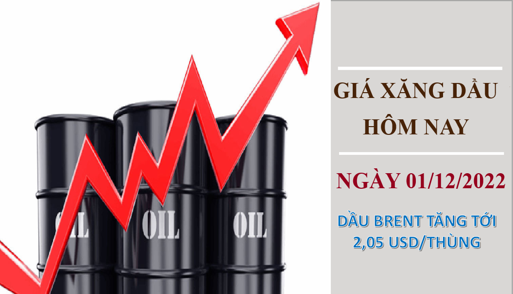 Giá xăng dầu hôm nay 1/12/2022: Giá dầu thô duy trì đà tăng mạnh