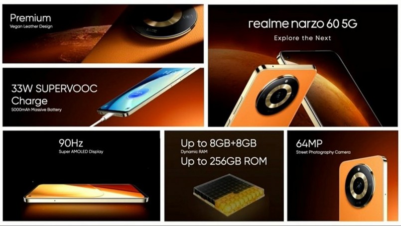 ĐIện thoại Realme Narzo 60 ra mắt tại thị trường Ấn Độ