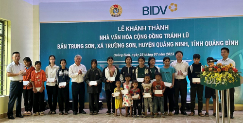 BIDV xây tặng nhà văn hóa cộng đồng tránh lũ tại tỉnh Quảng Bình