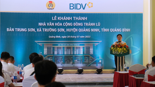 BIDV xây tặng nhà văn hóa cộng đồng tránh lũ tại tỉnh Quảng Bình