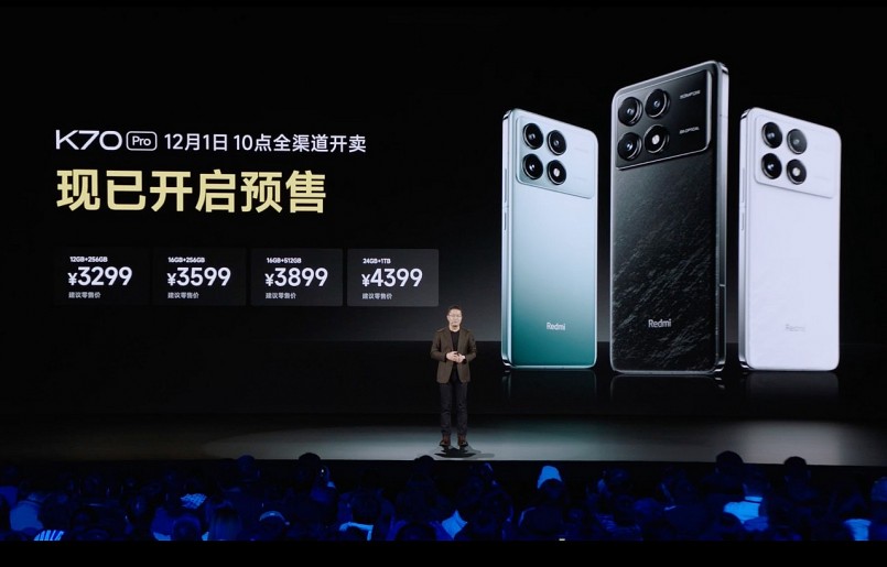 Điện thoại Redmi K70 Pro ra mắt với cấu hình mạnh mẽ