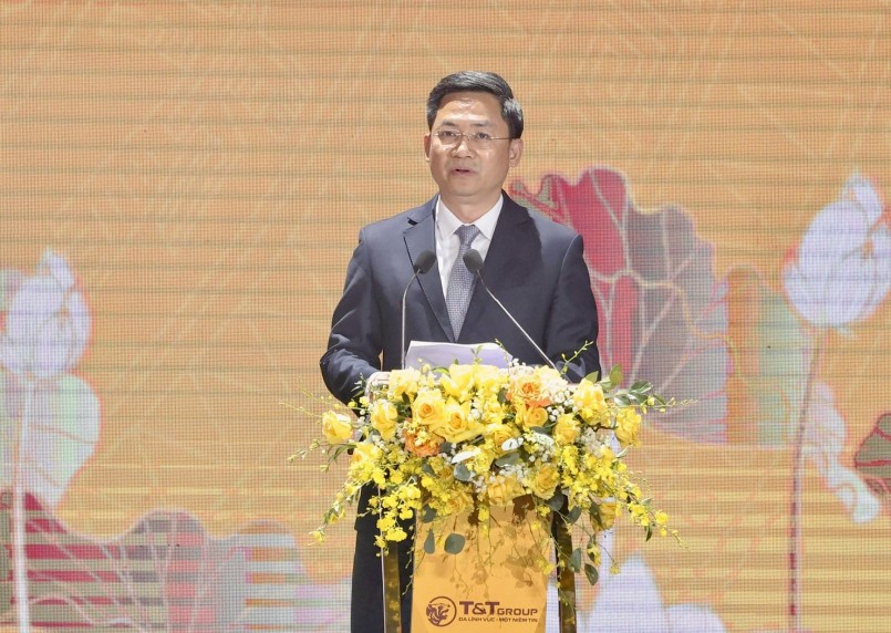 Ảnh 2: Ông Hà Minh Hải, Phó Chủ tịch UBND thành phố Hà Nội phát biểu tại buổi lễ.