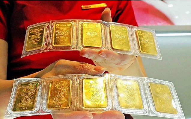giá Vàng trong nước tiếp tục tăng mạnh