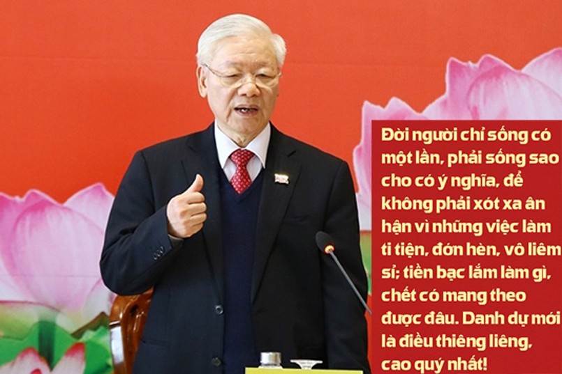 Nhớ lời căn dặn tâm huyết của Tổng Bí thư Nguyễn Phú Trọng: “Danh dự là điều thiêng liêng, cao quý nhất”