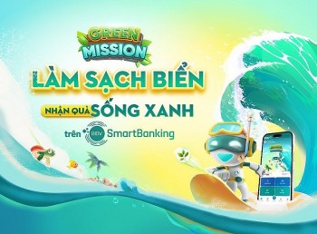 Game tương tác trên ứng dụng BIDV SmartBanking: làm sạch biển, nhận quà 