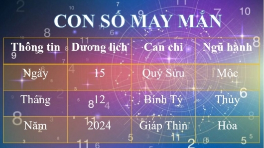 Con số may mắn hôm nay 15/12/2024 theo 12 con giáp: Chọn số vượng tài, đón tiền về túi