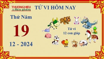 Xem chi tiết tử vi hôm nay Thứ Năm ngày 19/12/2024: Thìn nóng nảy, Ngọ mạnh dạn