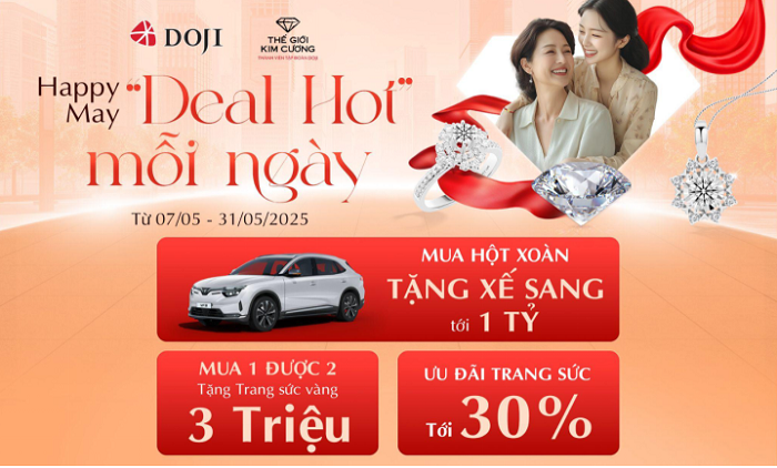 DOJI tung deal ngọt - Quà ngoan xinh yêu tặng mẹ
