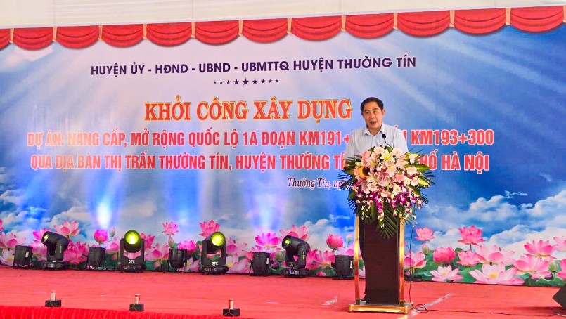 Huyện Thường Tín đẩy nhanh nâng cấp và mở rộng quốc lộ 1A