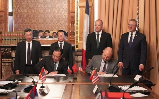 Toàn cảnh buổi làm việc giữa Bộ Nông nghiệp và Môi trường với Bộ Nông nghiệp bang Iowa. Ảnh: Chinhphu.vn