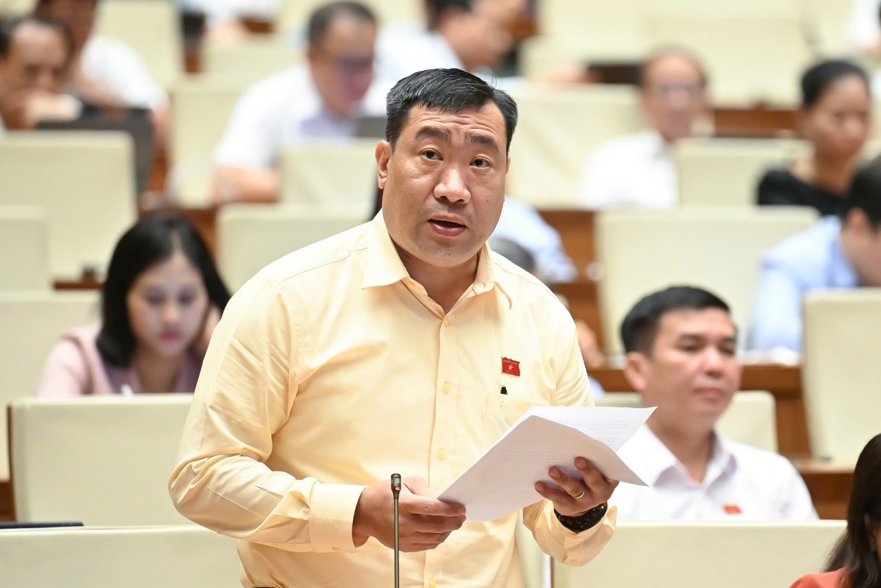 Đại biểu Thạch Phước Bình đề nghị có ràng buộc khi miễn thuế sử dụng đất nông nghiệp, tránh ôm đất chờ thời. Ảnh: Quochoi.vn