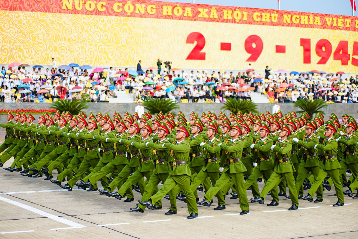 Hình ảnh tư liệu Lễ diễu binh, diễu hành kỷ niệm 70 năm Quốc khánh 2/9
