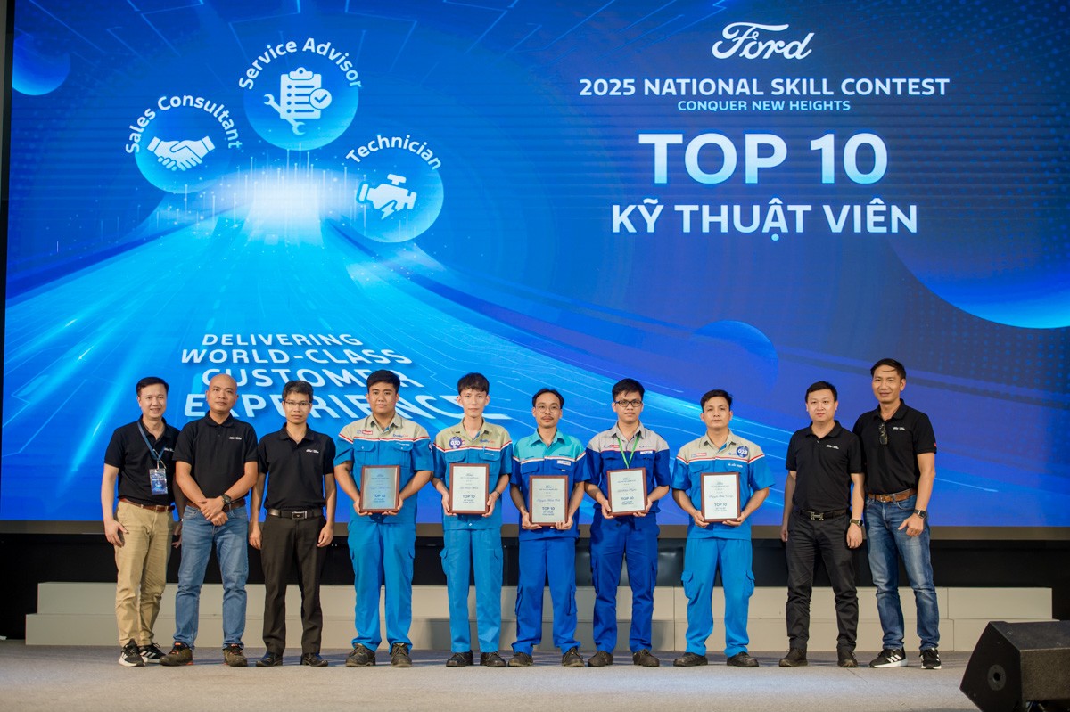Ford Việt Nam nâng tầm chất lượng dịch vụ qua Hội thi Tay nghề toàn quốc 2025