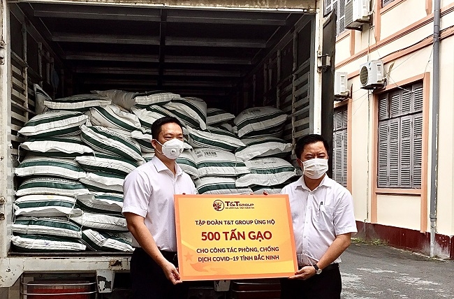 T&T Group ủng hộ 1.000 tấn gạo và 5 tỷ đồng tiếp sức cho Bắc Ninh, Bắc Giang chống dịch