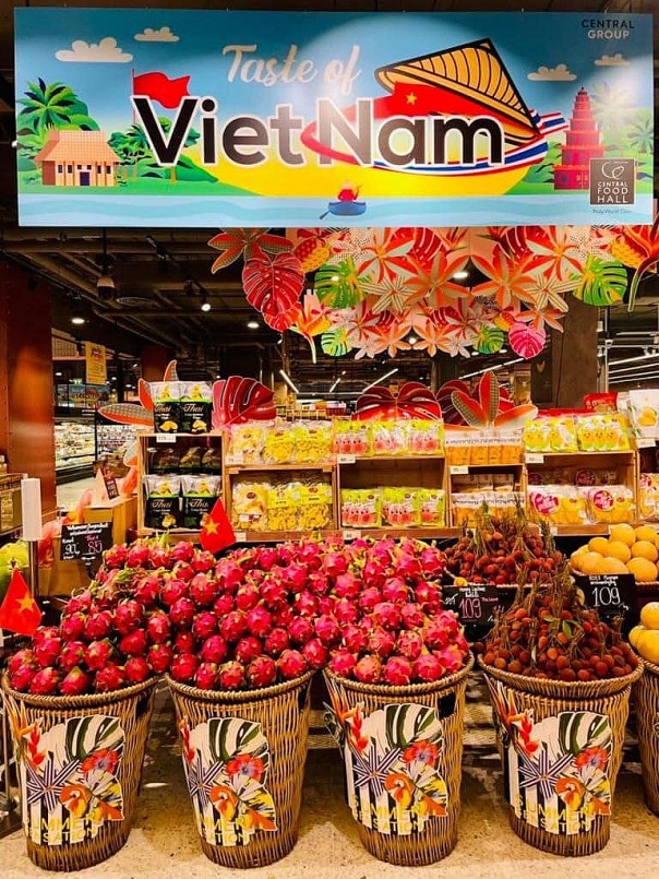 Nhiều mặt hàng nông sản, thực phẩm của Việt Nam đang tìm được chỗ đứng ở thị trường Thái Lan