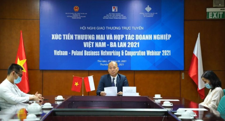 Hội nghị giao thương trực tuyến xúc tiến thương mại và hợp tác doanh nghiệp Việt Nam - Ba Lan ngày 27/5.
