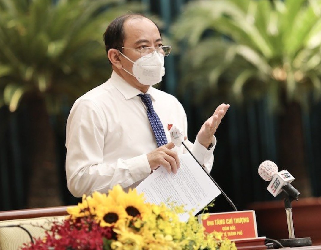 Ông Tăng Chí Thượng Giám đốc Sở Y tế phát biểu tại hội nghị 