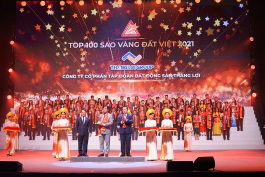 Tập đoàn Thắng Lợi khẳng định vị thế cùng giải thưởng Top 100 Sao Vàng Đất Việt 2021