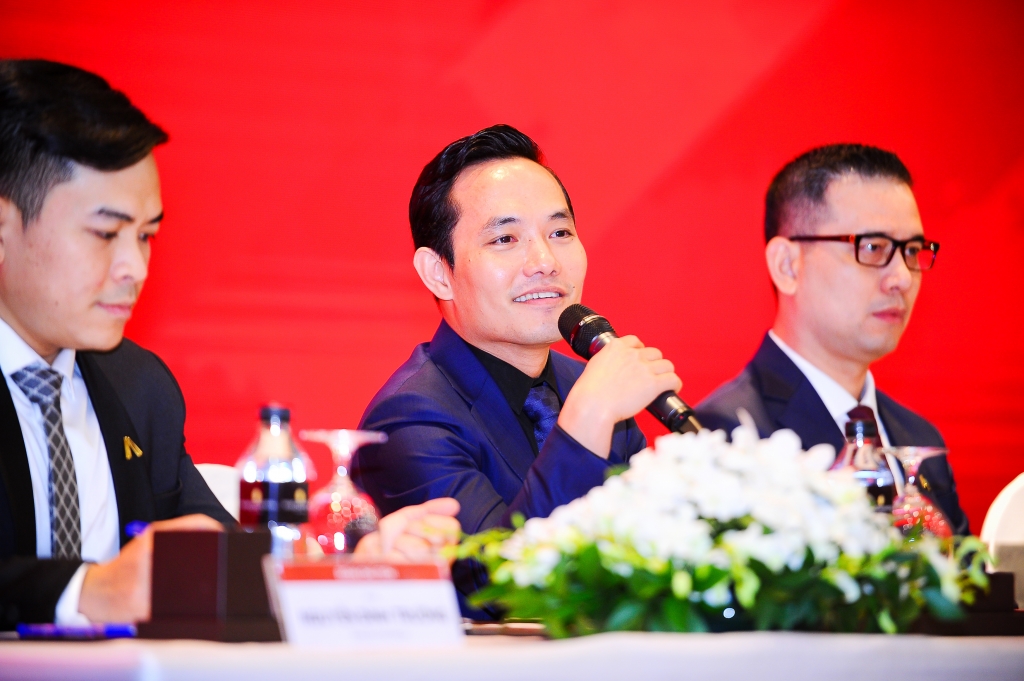 Ông Nguyễn Bá Sáng – Chủ tịch HĐQT Tập đoàn BĐS An Gia phát biểu tại ĐHCĐ 2021