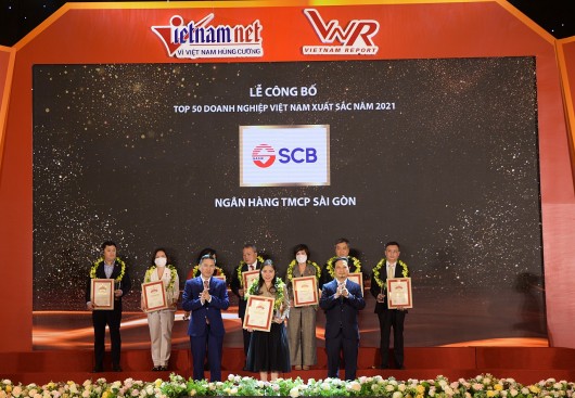 SCB vinh dự vào Top 50 doanh nghiệp xuất sắc nhất Việt Nam 2021