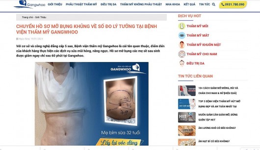 Tử vong sau khi hút mỡ bụng ở BVTM GangWhoo: Công nghệ hút mỡ bụng 4.0...