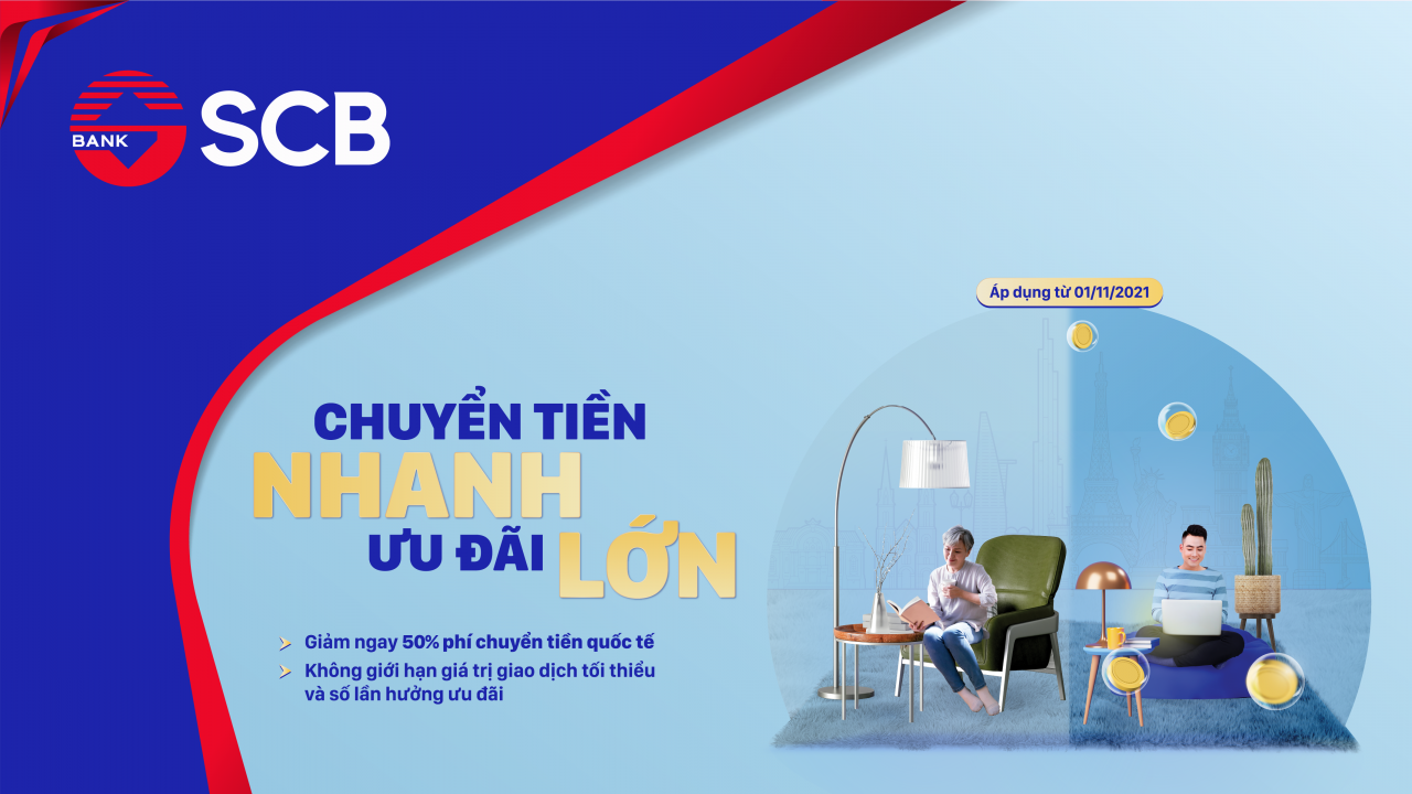 SCB triển khai chương trình “Chuyển tiền nhanh – Ưu đãi lớn” cùng SCB